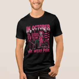ピンクのリボンを胸に 乳がん啓発活動 October トライブレンドTシャツ