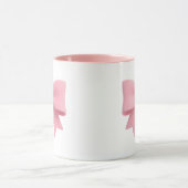 ピンクのリボンコーヒーマグ 🎀 マグカップ (中央)