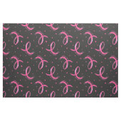 ピンクのリボンパターンを愛してサポート ファブリック (ファットクウォーター)