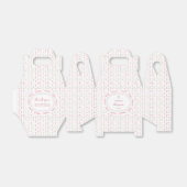 ピンクのリボンフレームフローラ切妻優先ボックス フェイバーボックス (折り畳みなし)