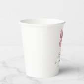 ピンクのリボンベビーシャワー  紙コップ (右)