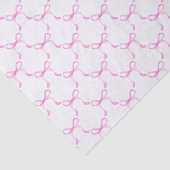 ピンクのリボン飾り デコパージュ 薄葉紙 (詳細)