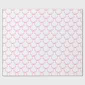 ピンクのリボン飾り ラッピングペーパー (フラット)