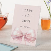 ピンクのリボン カード ギフト サイン (インサイチュ)