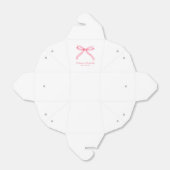 ピンクのリボン クラシック ガーリーな花嫁の最後の夜の会 フェイバーボックス (折り畳みなし)