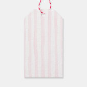 ピンクのリボン クリスマスツリー ベビーシャワー 感謝 ギフトタグ (裏面)