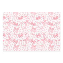 ピンクのリボン & ドット