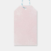 ピンクのリボン ベイビー・イッツ・コールド・アウトサイド ベイビーシャワー ギフトタグ (裏面)