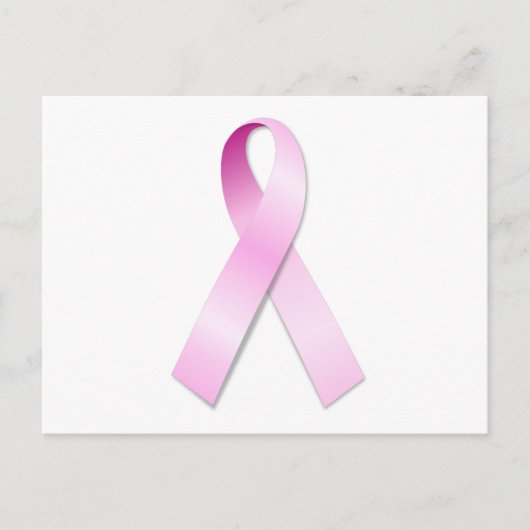 ピンクのリボン ポストカード (正面)