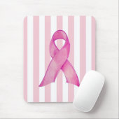 ピンクのリボン マウスパッド (マウス)