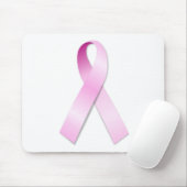 ピンクのリボン マウスパッド (マウス)