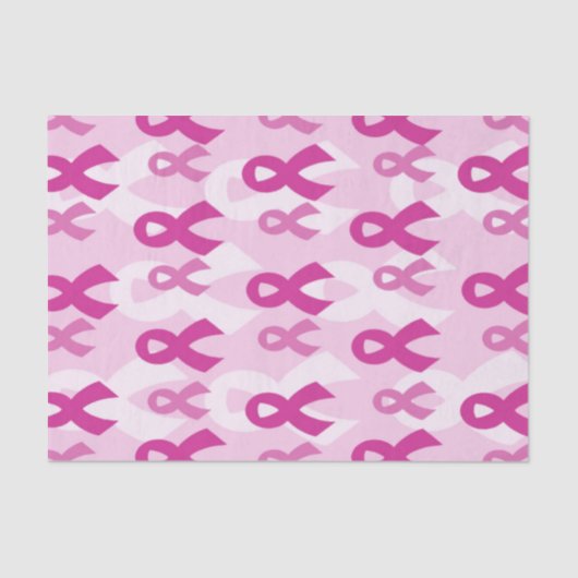 ピンクのリボン/光…乳がん 薄葉紙 (正面)