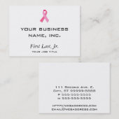 ピンクのリボン 名刺 (正面/裏面)