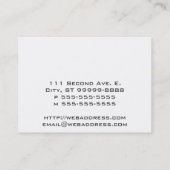 ピンクのリボン 名刺 (裏面)