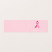 ピンクのリボン 名刺 (外部フラット)