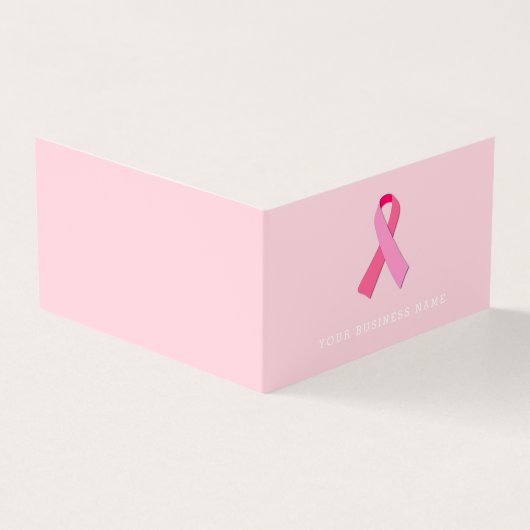 ピンクのリボン 名刺 (外部)