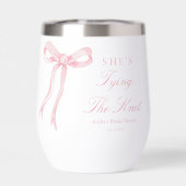 ピンクのリボン 彼女は結婚する ブライダルシャワーのお土産 (背面)