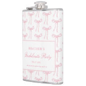 ピンクのリボン 結婚前パーティーの景品 フラスク (左)