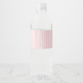 ピンクのリボン 花の卒業式 ペットボトルラベル (裏面)