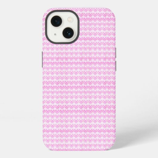 ピンクのリボン iPhone 13 カバー (裏面)