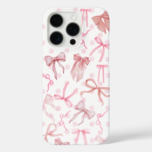 ピンクのリボンiPhoneケース Case-Mate iPhoneケース (裏面)