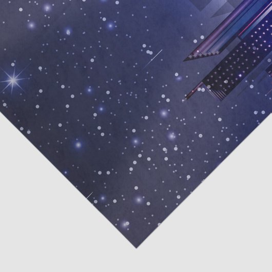 ピンクのリモリムジーンのシティ スイート16の誕生日パーティー 薄葉紙 (詳細)