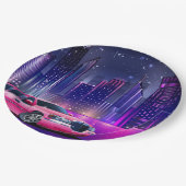 ピンクのリモリモジンシティースイート16歳の誕生日パーティー ペーパープレート (アングル)