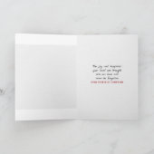 ピンクのリリーブーケ同情カード カード (内部)