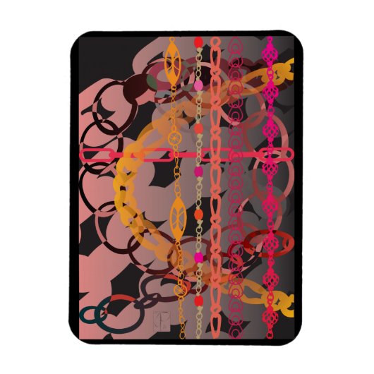 ピンクのリンク マグネット (縦)