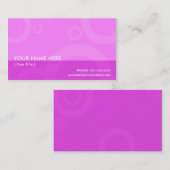ピンクのリングや輪 名刺 (正面/裏面)