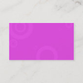 ピンクのリングや輪 名刺 (裏面)