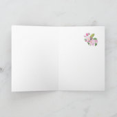 ピンクのリンゴの花の母の日の歓迎の挨拶 カード (内部)