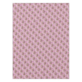 ピンクのリンゴの花の装飾 テーブルクロス (正面)