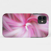 ピンクのリンゴの花のTwirl波の抽象芸術背景 Case-Mate iPhoneケース (裏面(横))