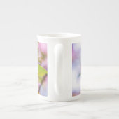 ピンクのリンゴの花 ボーンチャイナマグカップ (裏面)