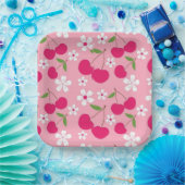 ピンクのリンゴ ペーパープレート (パーティー)