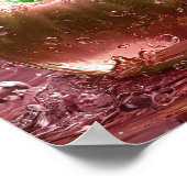 ピンクのリンゴ ポスター (角)