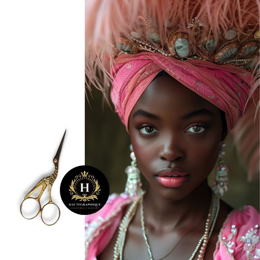 ピンクのリーガルヘアドレ華美ス金ゴールドクラウンの切り離 薄葉紙