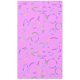 ピンクのループ テーブルクロス