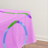 ピンクのループ テーブルクロス (インサイチュ)