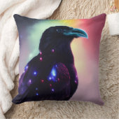 ピンクのレイベン クッション (ブランケット)