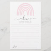 ピンクのレインボーアドバイスのためのママがカードになる (正面)