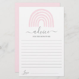 ピンクのレインボーアドバイスのためのママがカードになる