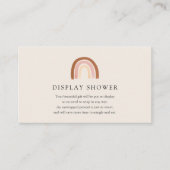 ピンクのレインボーディスプレイシャワーカード エンクロージャーカード (正面)