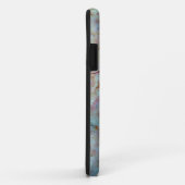 ピンクのレインボーマーブルストーン仕上げ Case-Mate iPhoneケース (裏面/右)