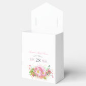 ピンクのレインボーユニコーンガールベビーシャワー フェイバーボックス (オープン)