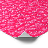ピンクのレザーテクスチャ ポスター (角)