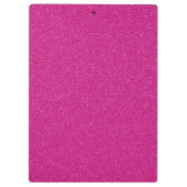 ピンクのレザールックのパーソナライズな名前 クリップボード (裏面)