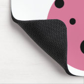 ピンクのレディバグ マウスパッド (コーナー)