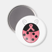 ピンクのレディバグ マグネット (正面/裏面)